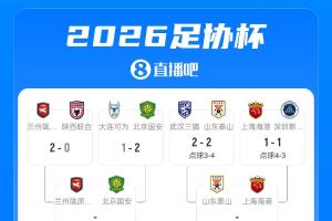 足协杯1/4对阵：泰山vs海港 英博vs申花 玉昆vs铜梁龙 兰州vs国安